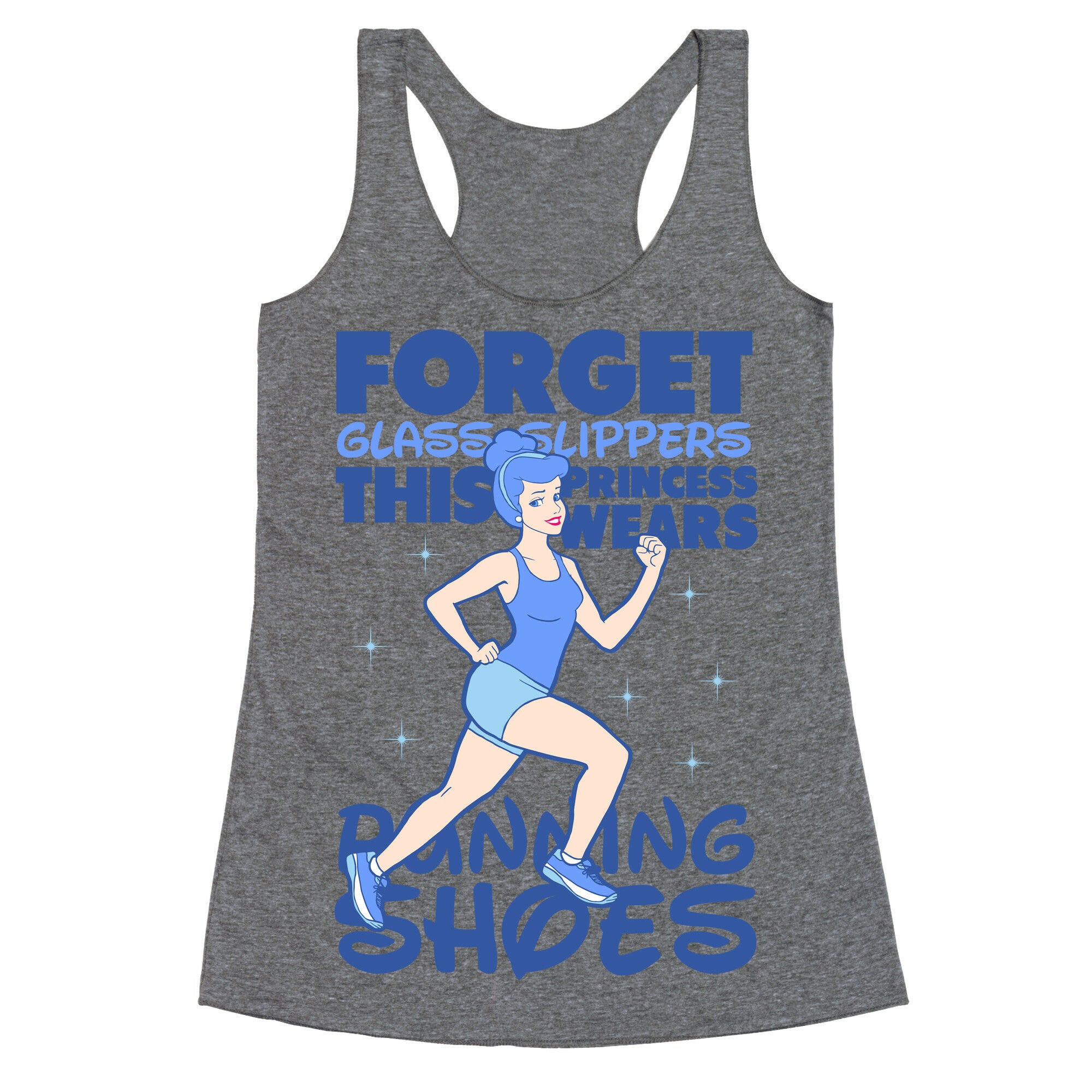 This Princess Wears Running Shoes (Dark Print) Racerback Tank
